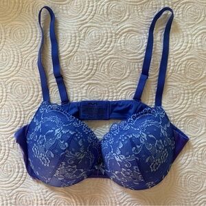 EUC Maidenform 36C Love The Lift Demi Bra - Blue - DM9900 - Worn once!